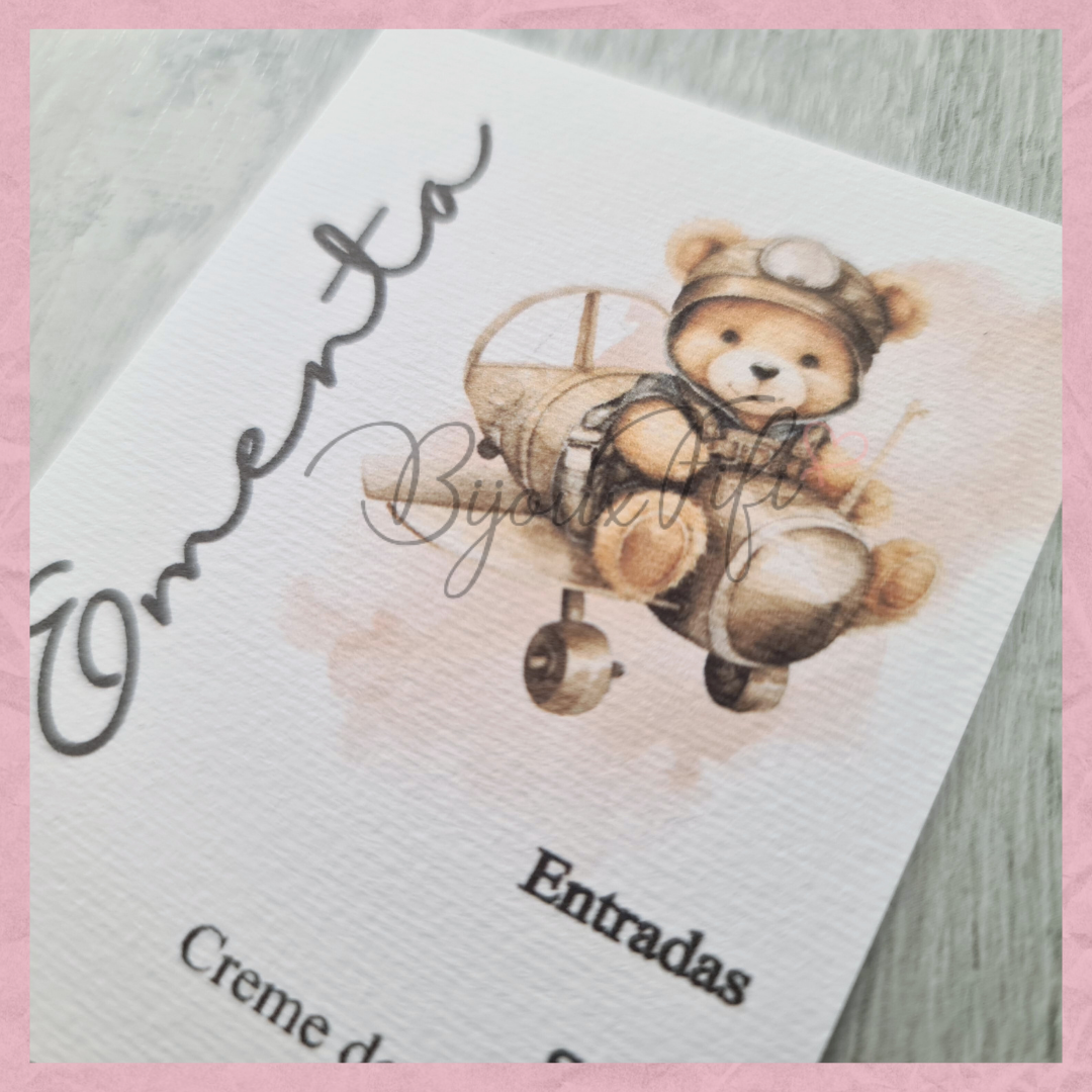 Ementa "Teddy Bear"