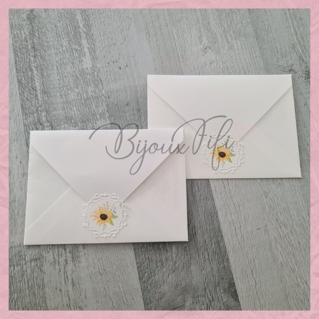 Convite Envelope Wedding "SunFlowers"