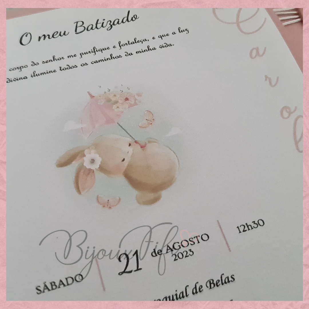 Convite "livro" com Lacre "Animal Colletion" (+opções) - Bijoux Fifi