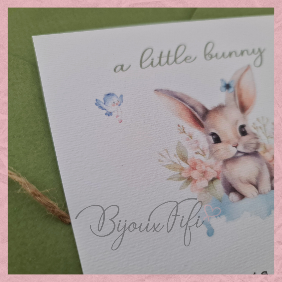 Convite envelope "Pretty Bunny"