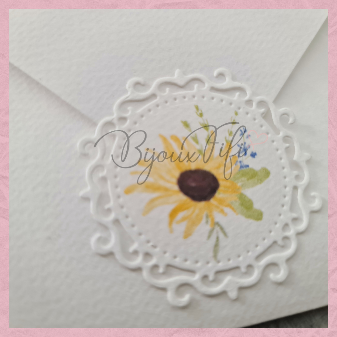 Convite Envelope Wedding "SunFlowers"