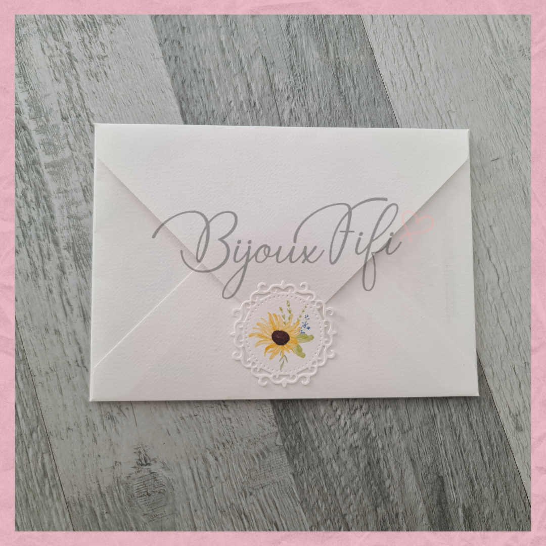 Convite Envelope Wedding "SunFlowers"