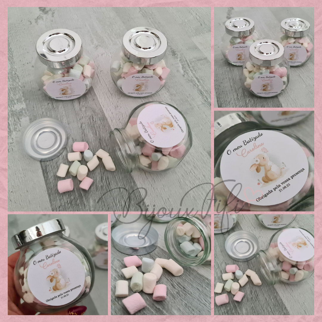 Frasco com Marshmallow "Animal Colletion" (+opções) - Bijoux Fifi