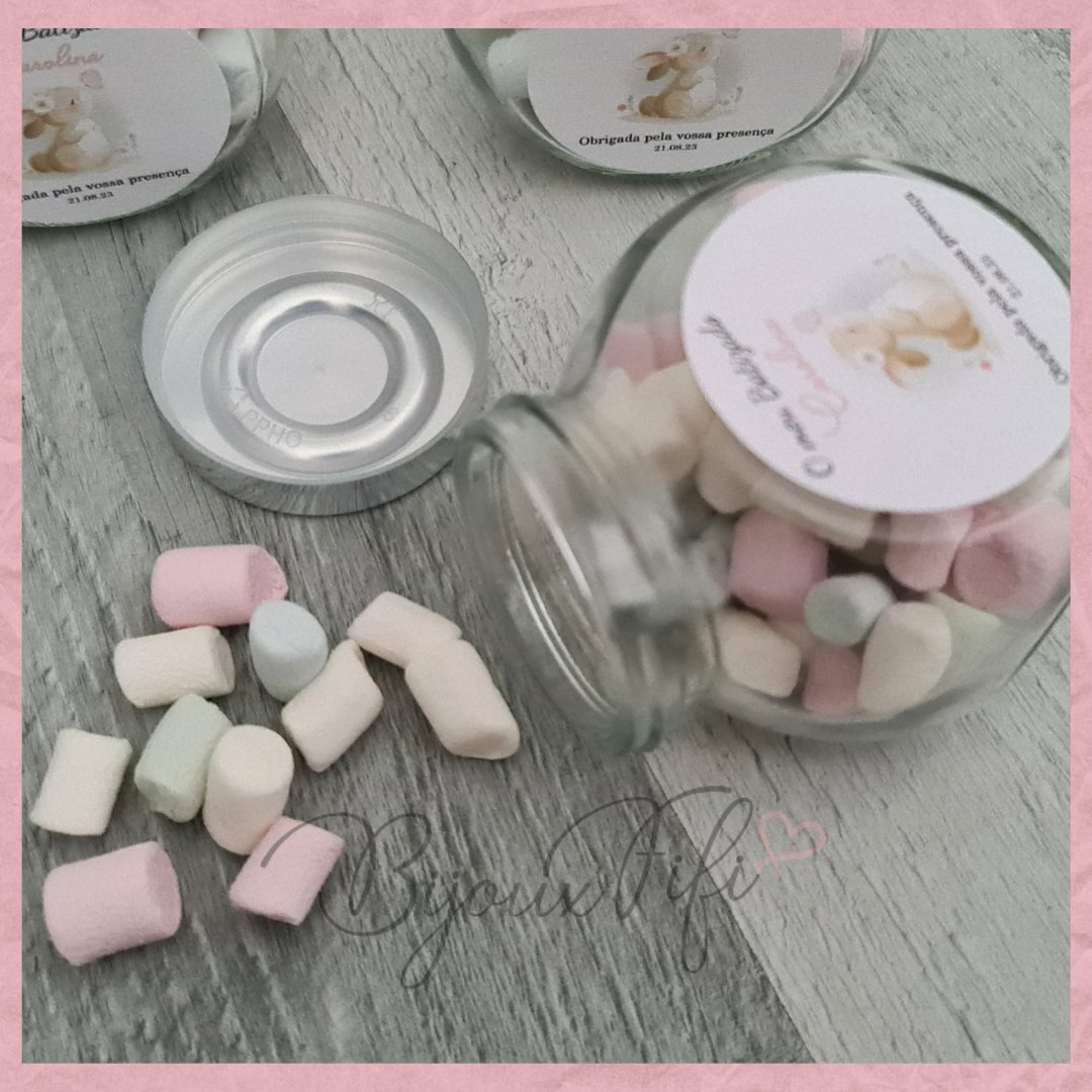 Frasco com Marshmallow "Animal Colletion" (+opções) - Bijoux Fifi