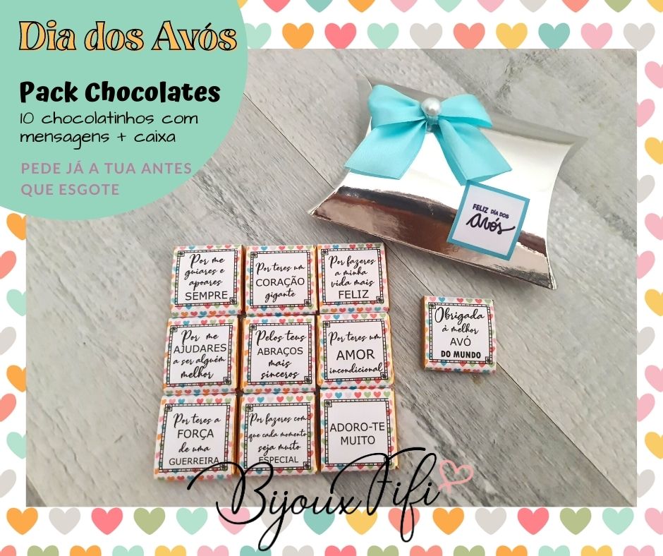 Pack de 10 Chocolatinhos "Avós"