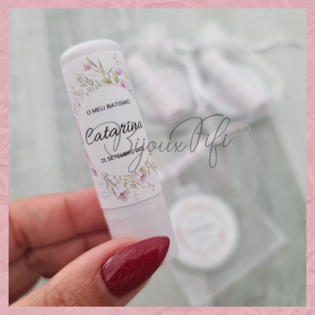 Kit Espelho de bolso+batom "WildFlowers Rose"