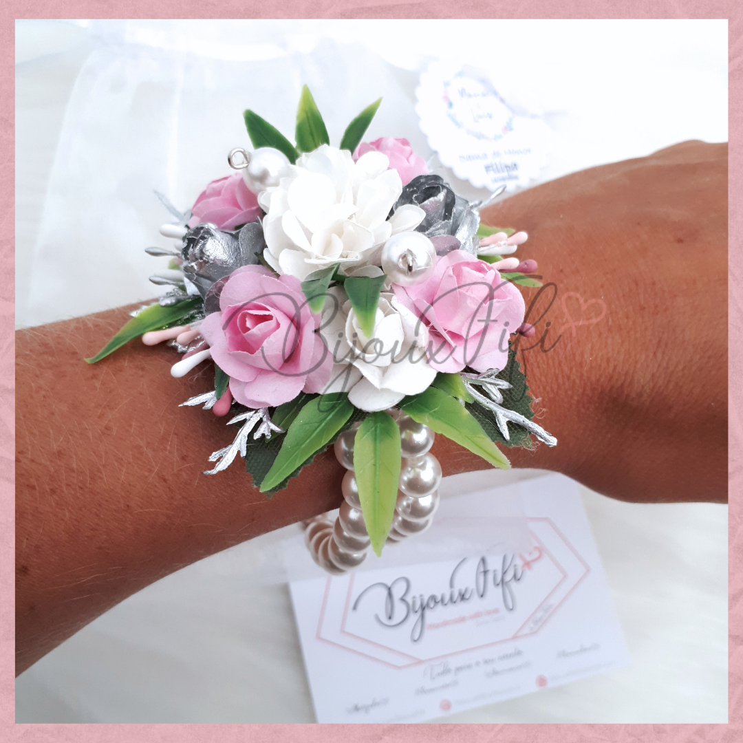 Pulseira floral "Rose"