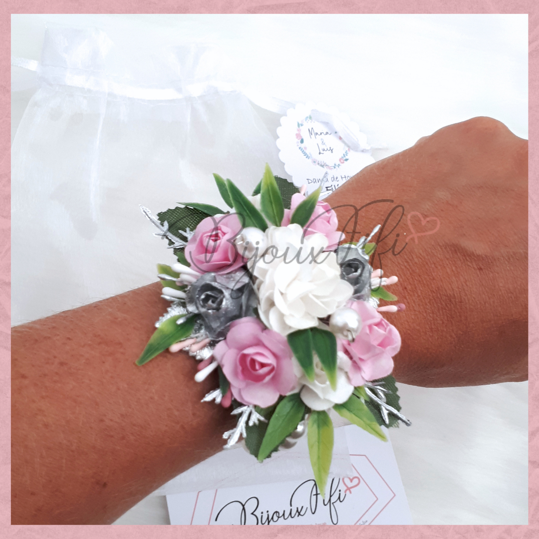 Pulseira floral "Rose"