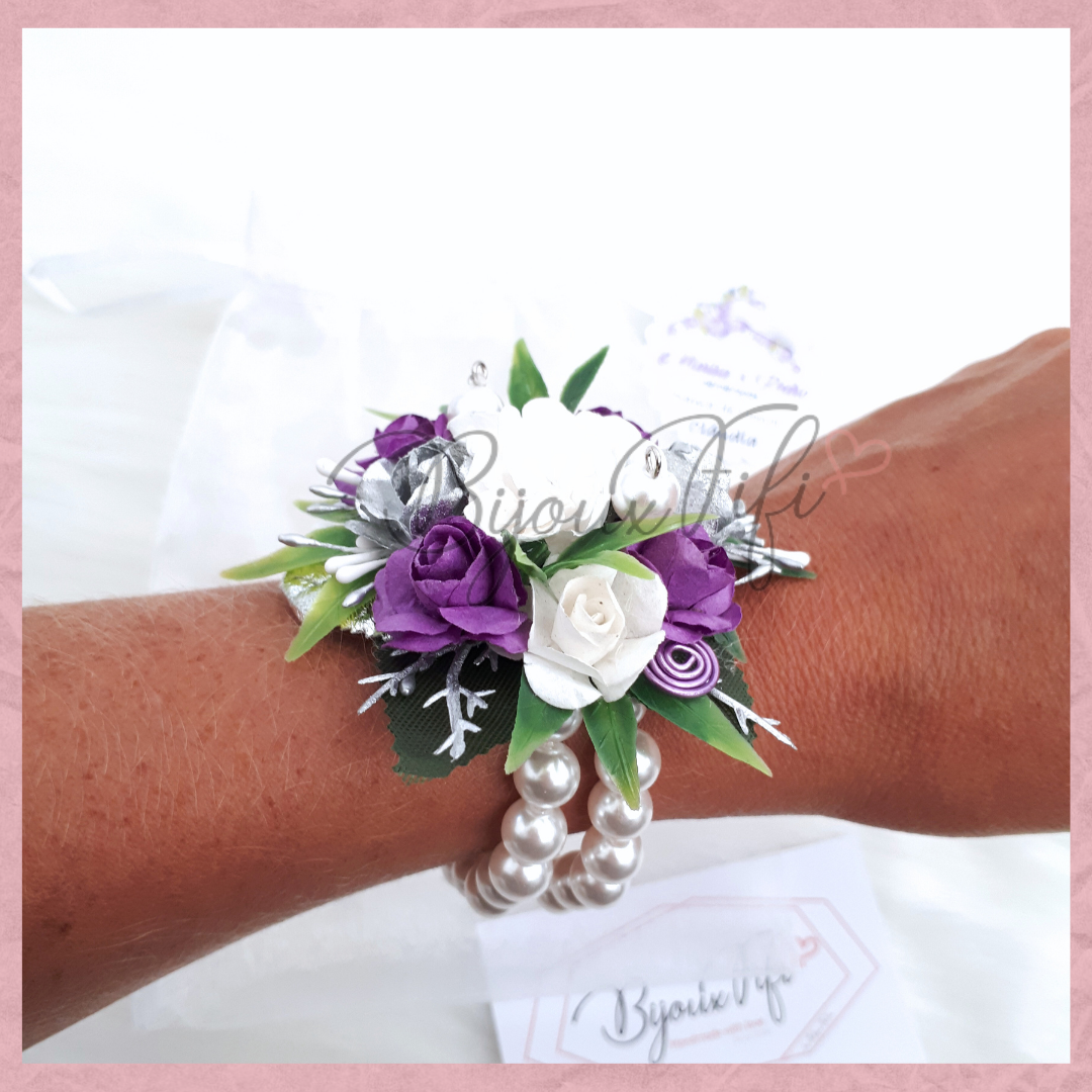 Pulseira floral "Lilac"