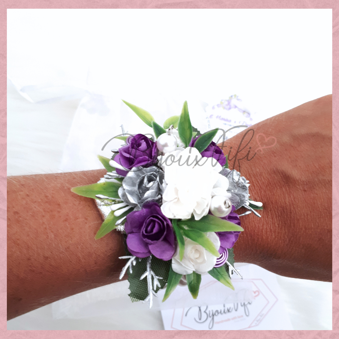 Pulseira floral "Lilac"