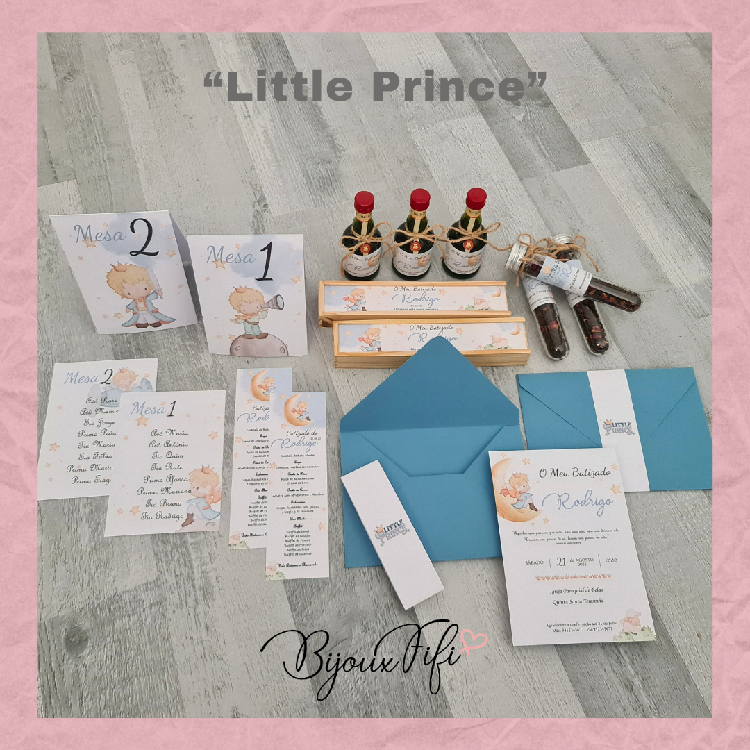 Convite Envelope "Little Prince/Princess" (+cores) - Bijoux Fifi