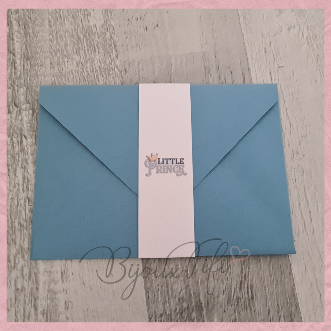 Convite Envelope "Little Prince/Princess" (+cores) - Bijoux Fifi