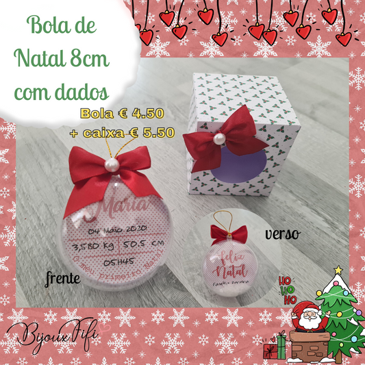 Bola de Natal com Dados - Bijoux Fifi