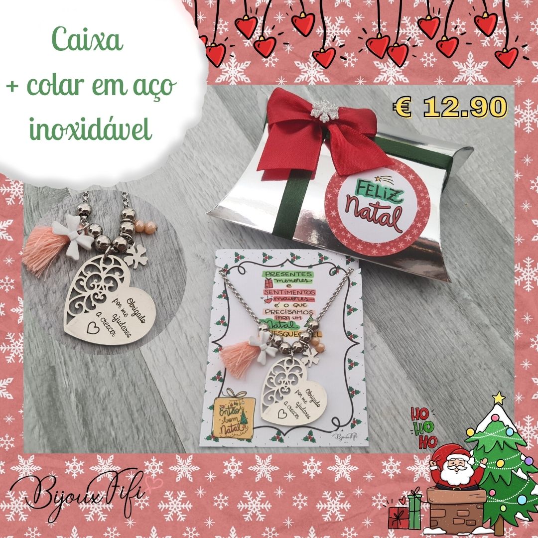 Colar "Obrigada" - Bijoux Fifi