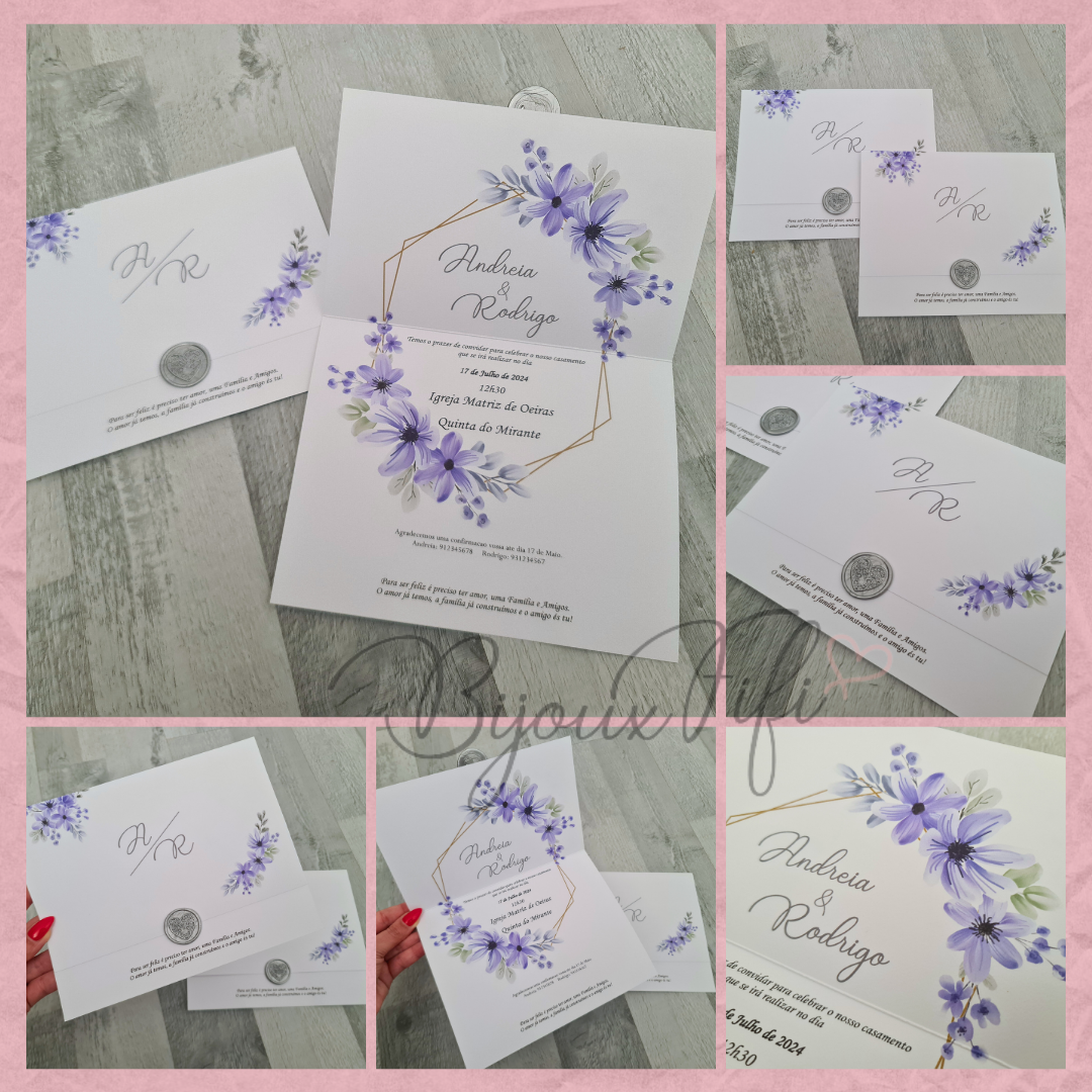 Convite Wedding "Purple"