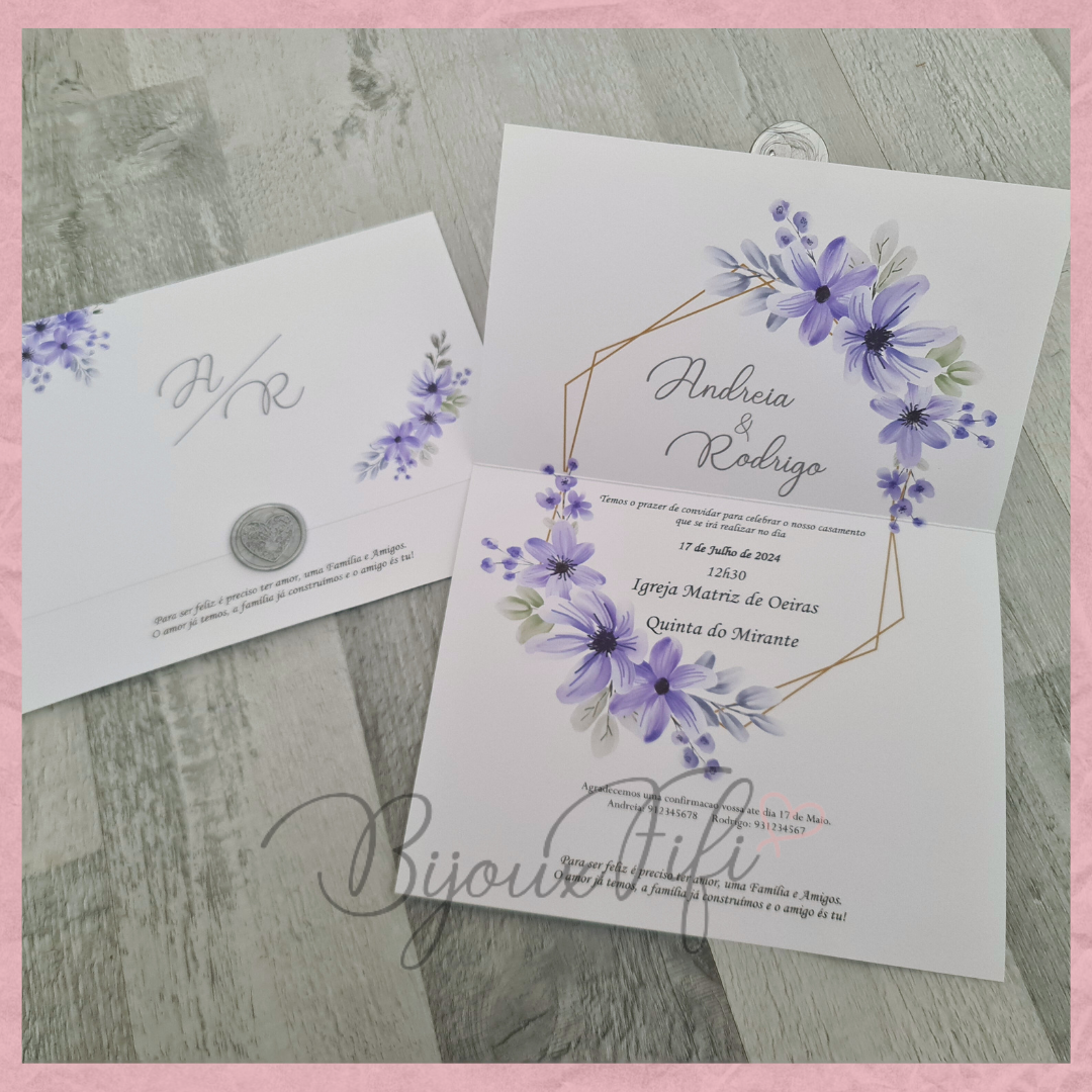 Convite Wedding "Purple"