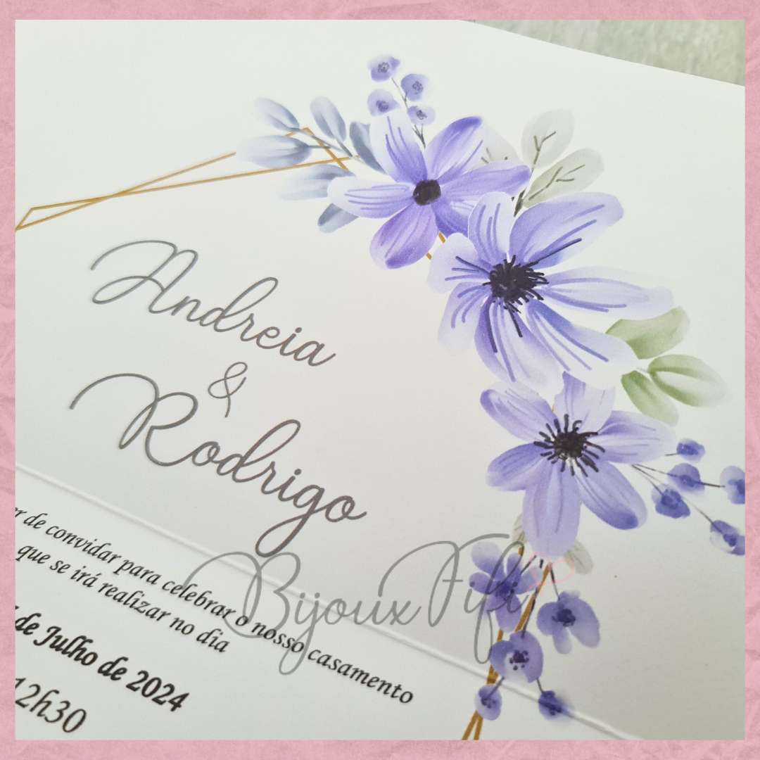 Convite Wedding "Purple"