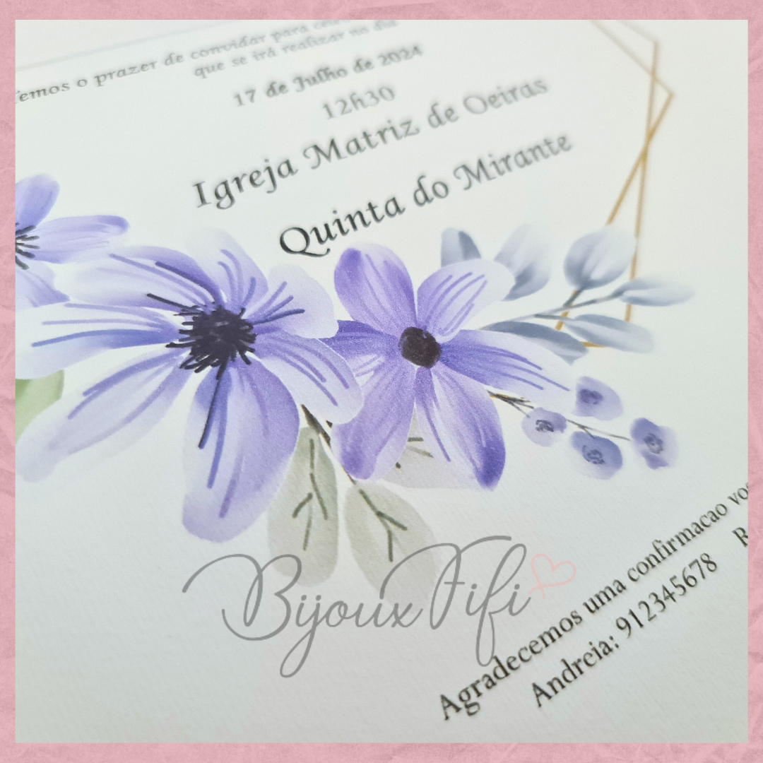 Convite Wedding "Purple"