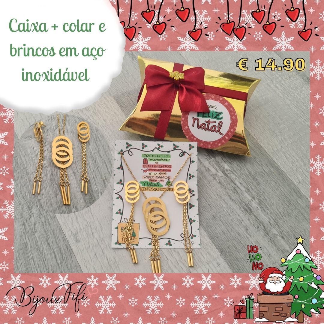 Conjunto Colar + Brincos - Bijoux Fifi