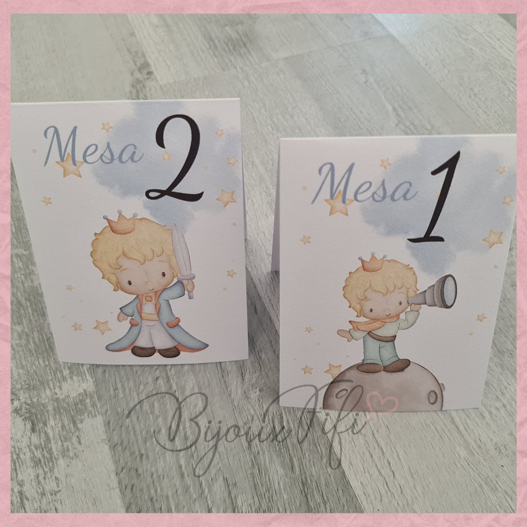 Marcador de Mesa Triângulo "Little Prince" (+cores) - Bijoux Fifi