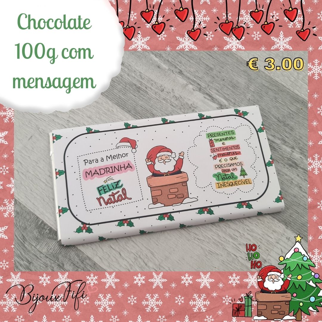 Chocolate 100g "Padrinho/Madrinha" - Bijoux Fifi