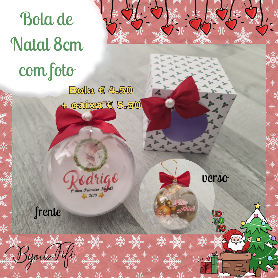 Bola de Natal "O meu 1º Natal" - Bijoux Fifi