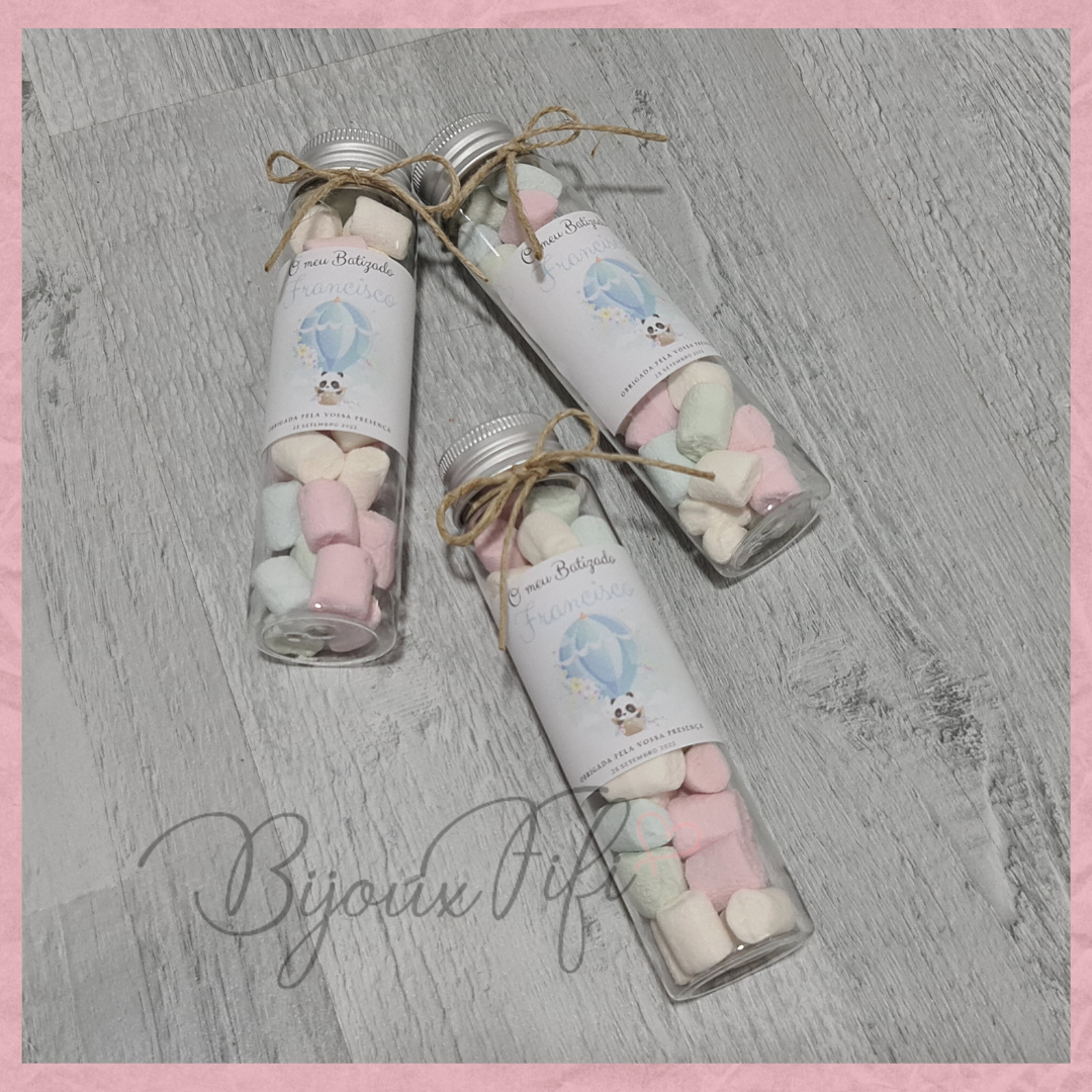 Tubo com Marshmallow "Ballon Colletion" (+cores) - Bijoux Fifi