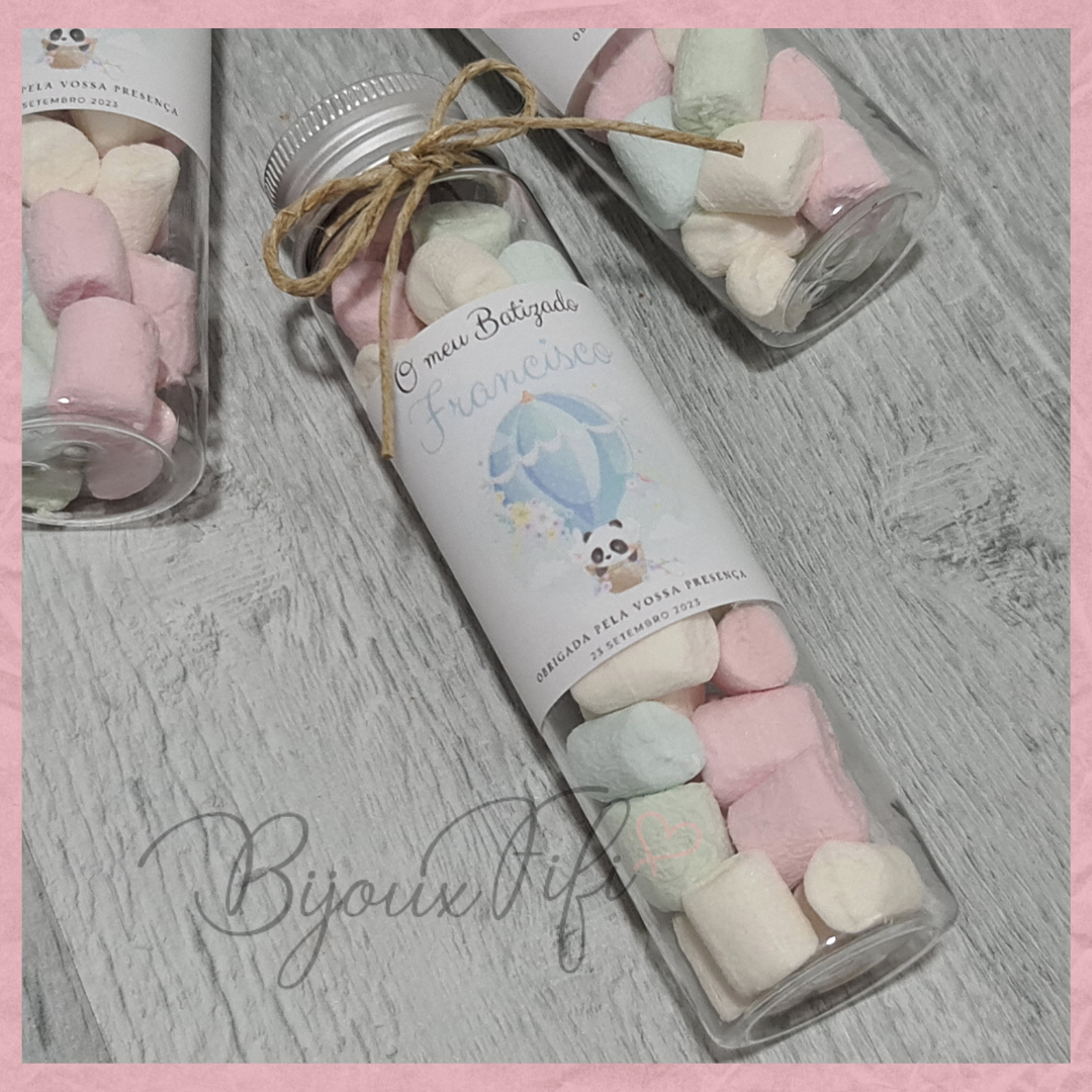 Tubo com Marshmallow "Ballon Colletion" (+cores) - Bijoux Fifi