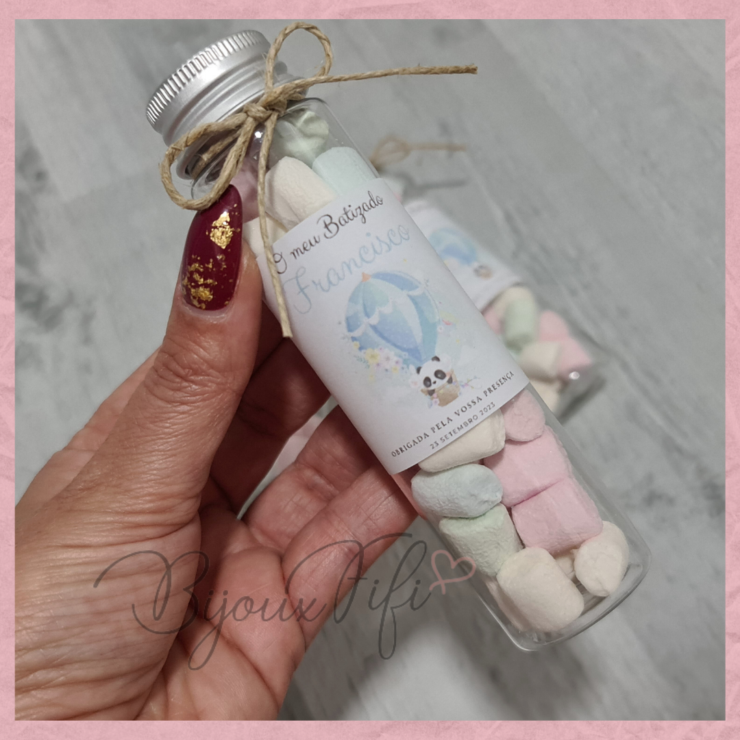 Tubo com Marshmallow "Ballon Colletion" (+cores) - Bijoux Fifi