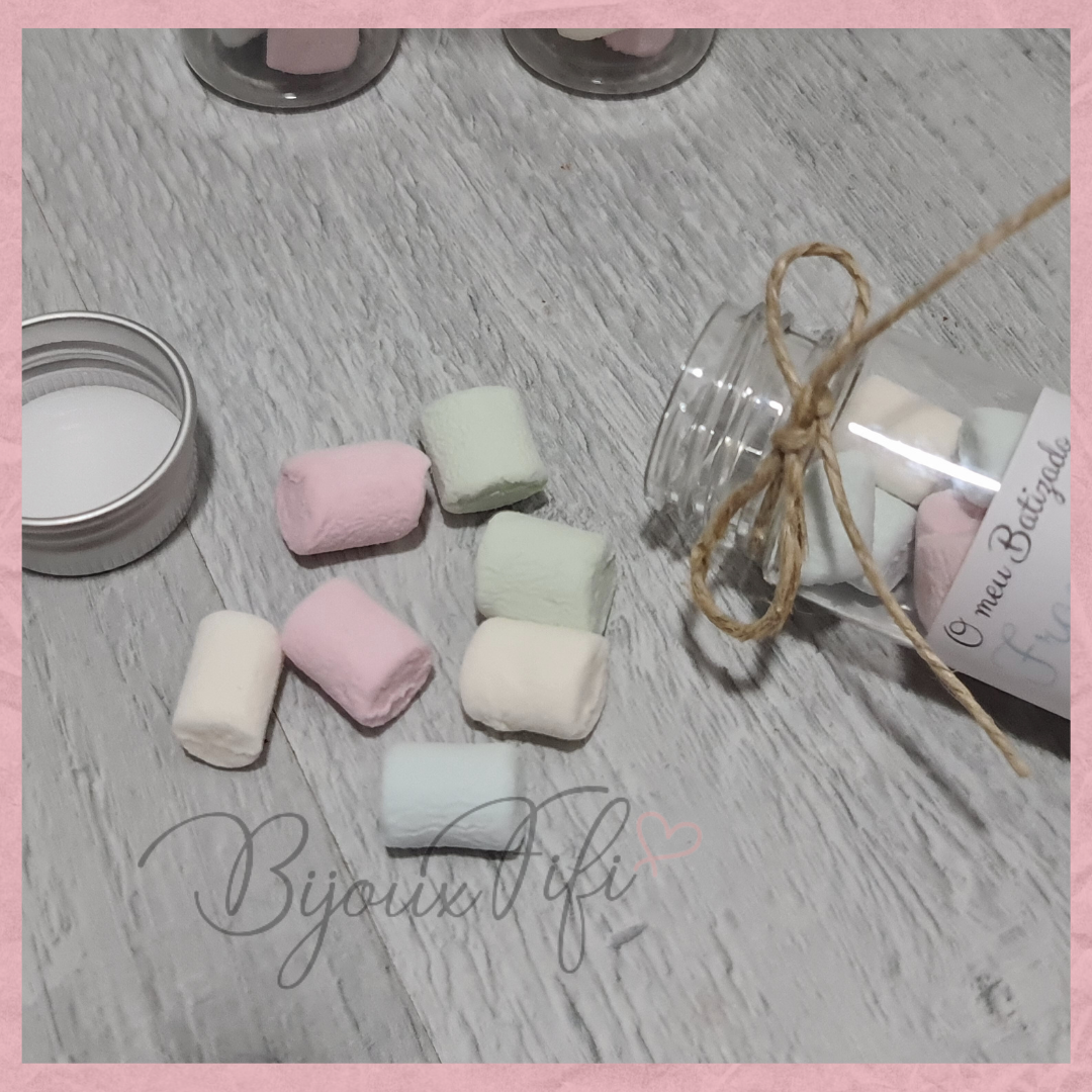 Tubo com Marshmallow "Ballon Colletion" (+cores) - Bijoux Fifi