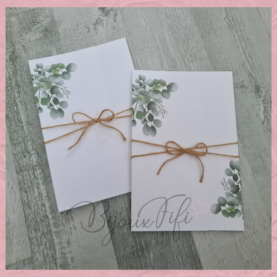 Convite Wedding "Eucalyptus"