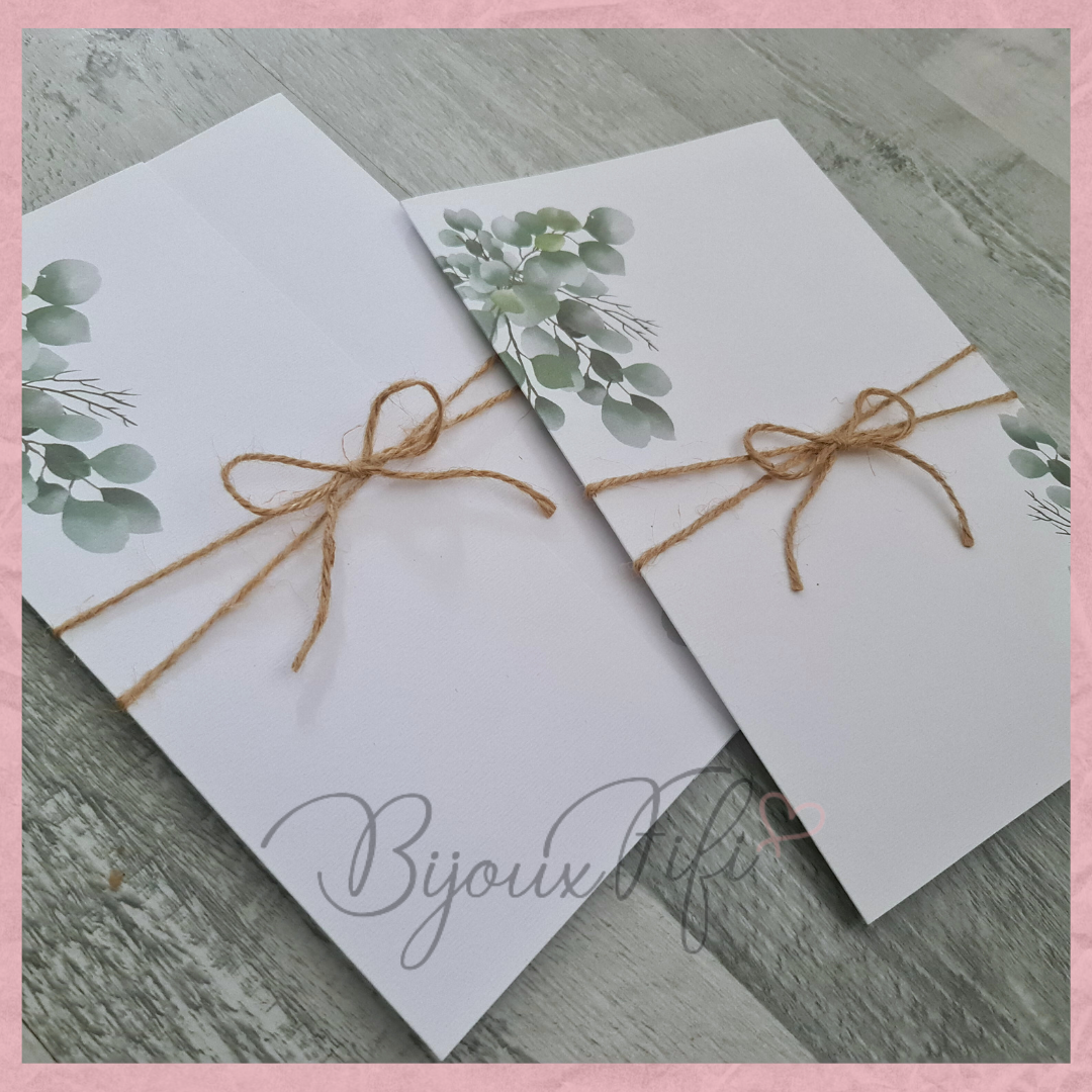 Convite Wedding "Eucalyptus"