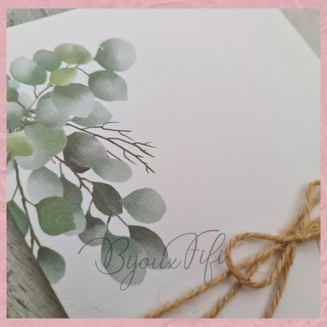 Convite Wedding "Eucalyptus"