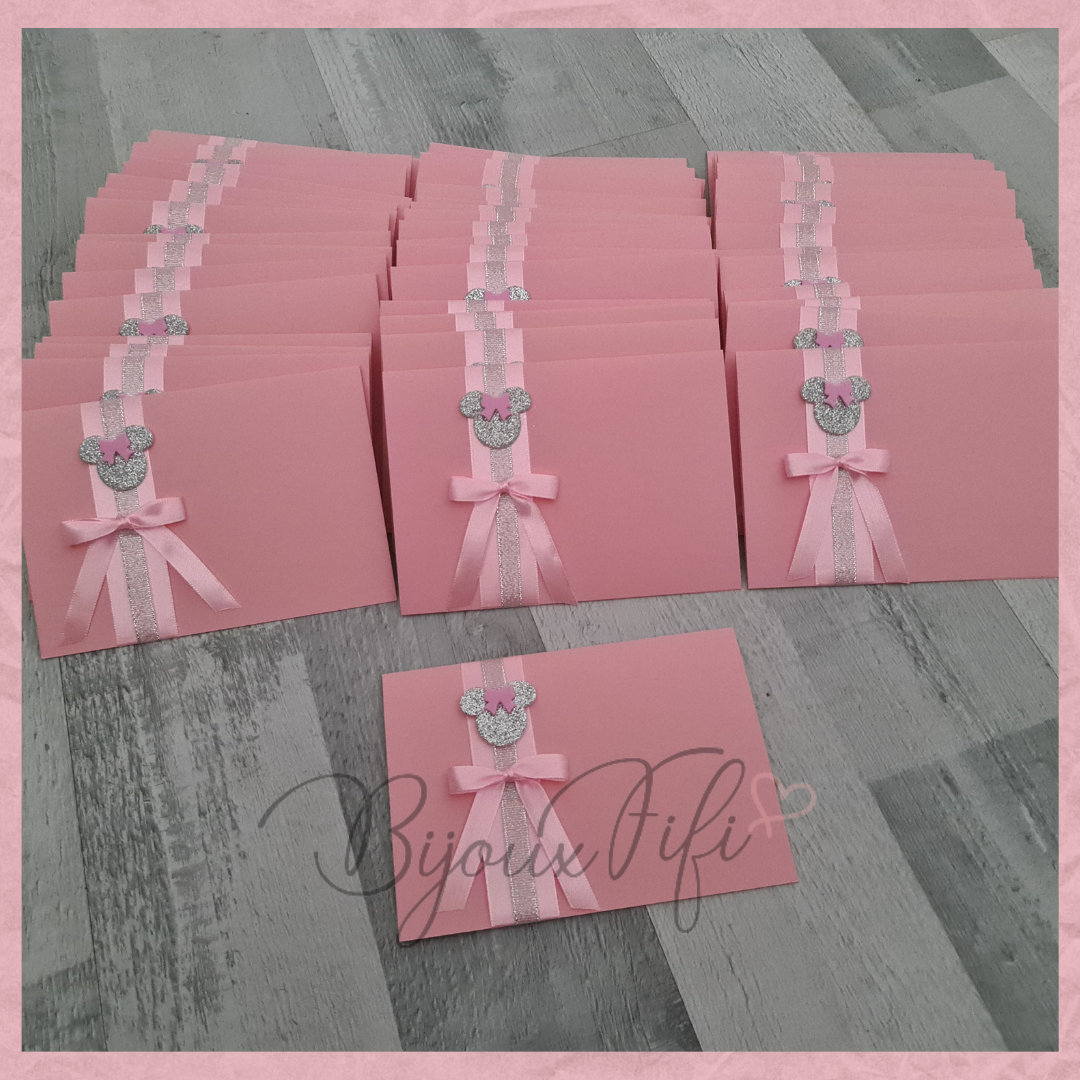 Convite "Minnie" (+cores) - Bijoux Fifi