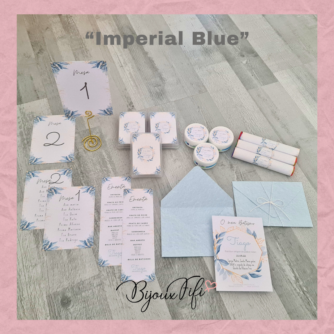 Ementa Floral "Imperial Blue" (+cores)