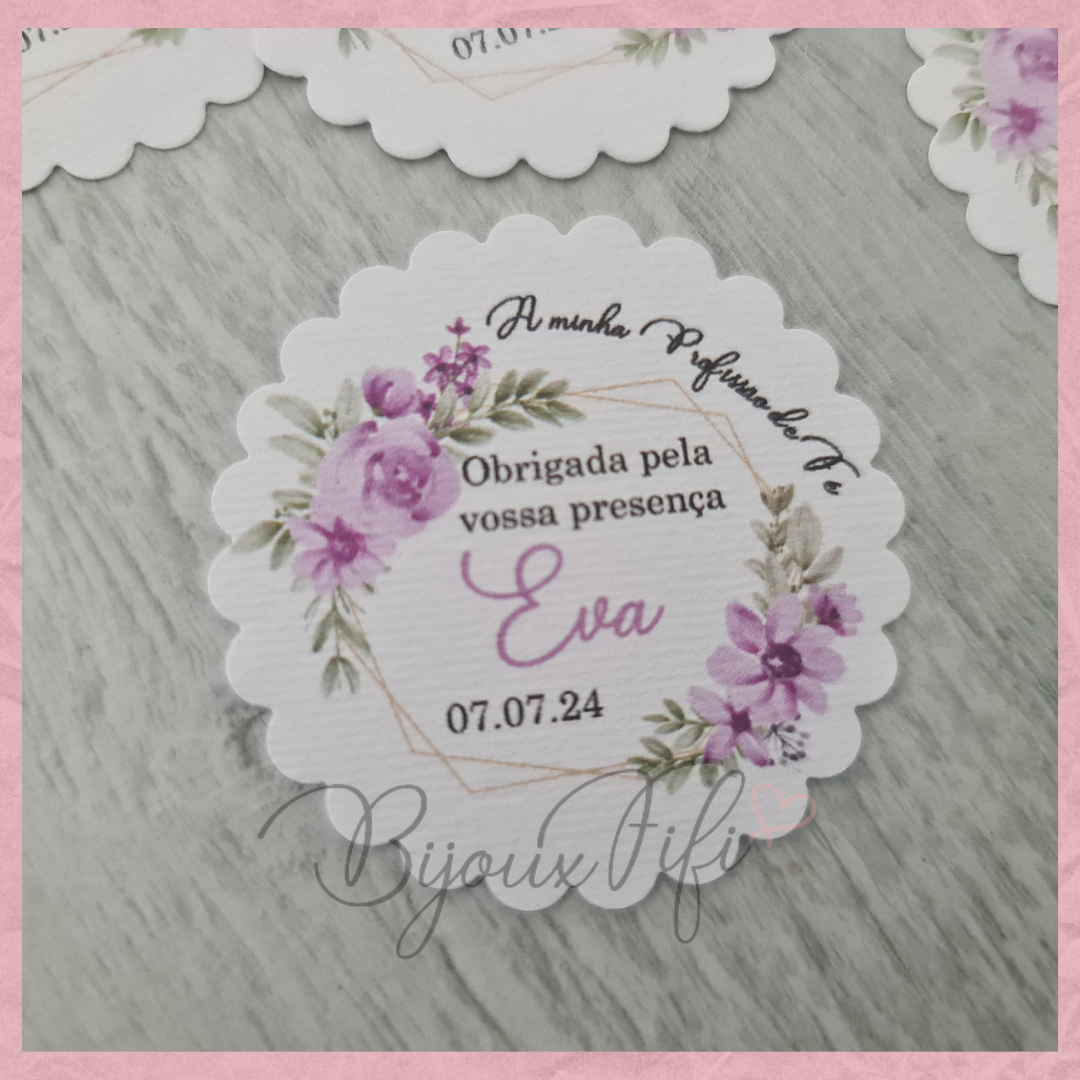 Etiqueta Floral "Lilac" (+cores)