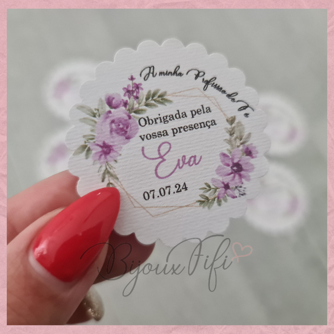 Etiqueta Floral "Lilac" (+cores)