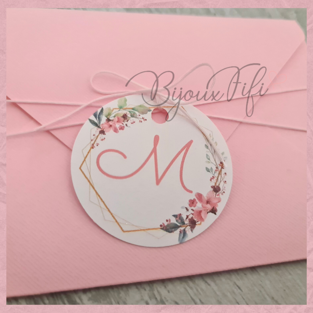 Convite com Envelope "Romantic Rose" - Bijoux Fifi