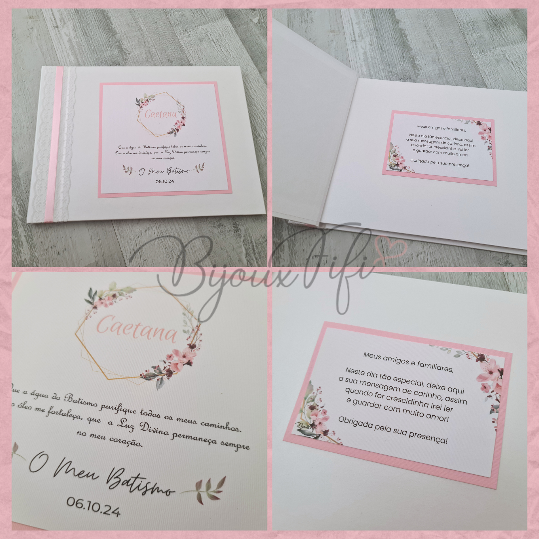 Livro de Honra A4 "Romantic Rose"