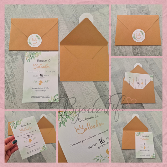 Convite Envelope "Florest"