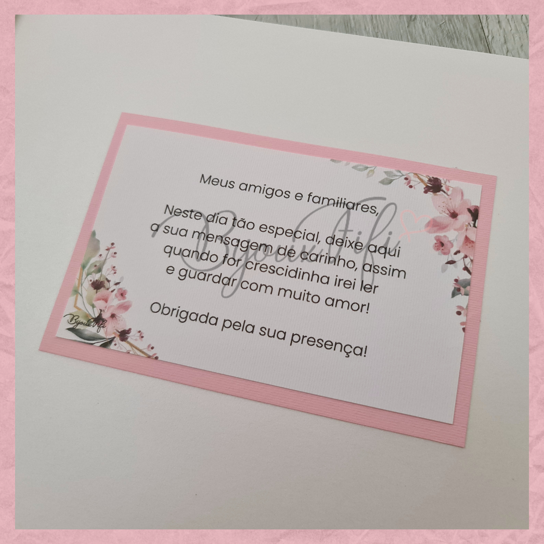 Livro de Honra A4 "Romantic Rose"