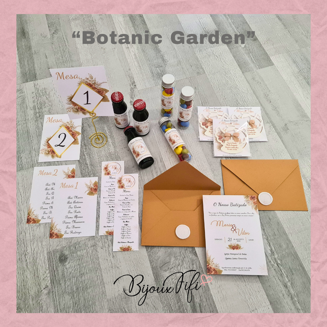 Tubo com drageias de chocolate "Botanic Garden" (+cores)