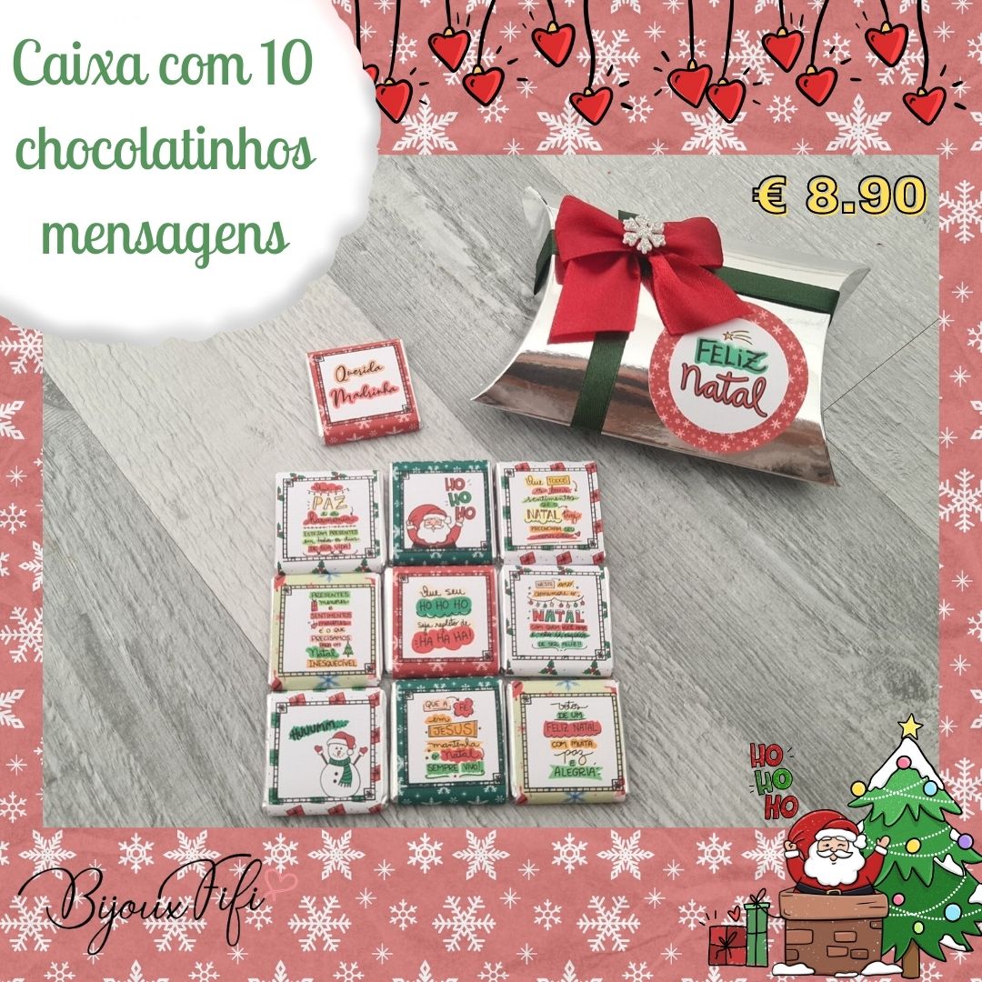 Pack de 10 Chocolatinhos "Padrinhos" - Bijoux Fifi