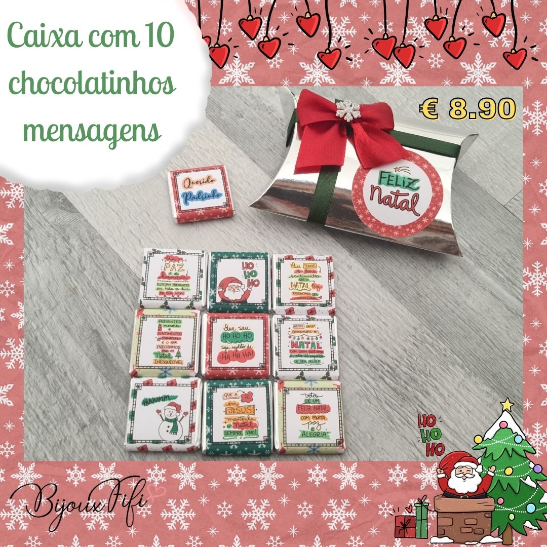 Pack de 10 Chocolatinhos "Padrinhos" - Bijoux Fifi