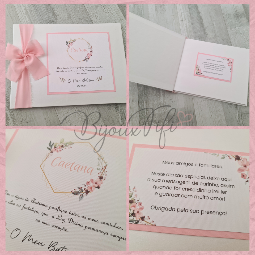 Livro de Honra A4 "Romantic Rose"