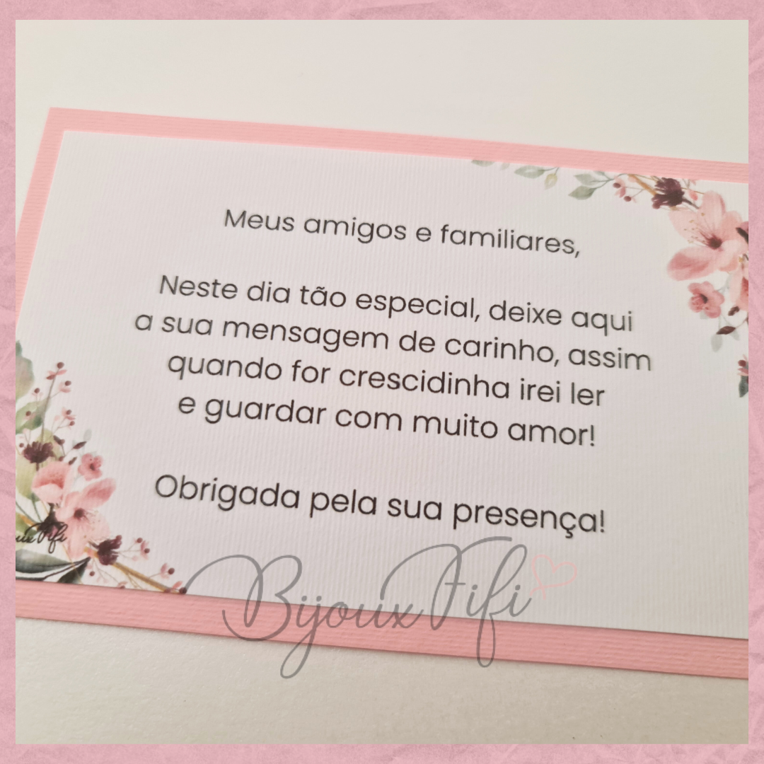 Livro de Honra A4 "Romantic Rose"