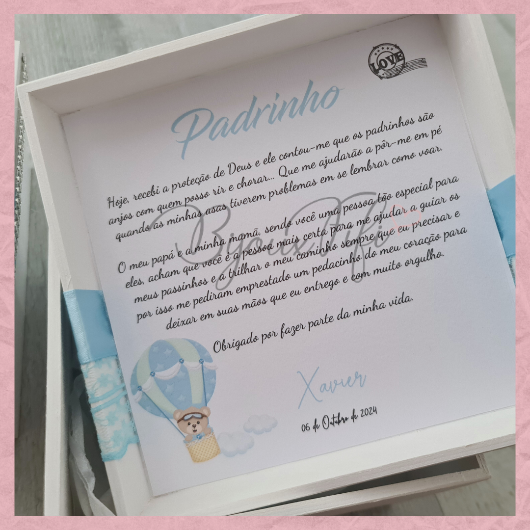 Caixa Oferta Padrinhos Inicial "Bear Passport"