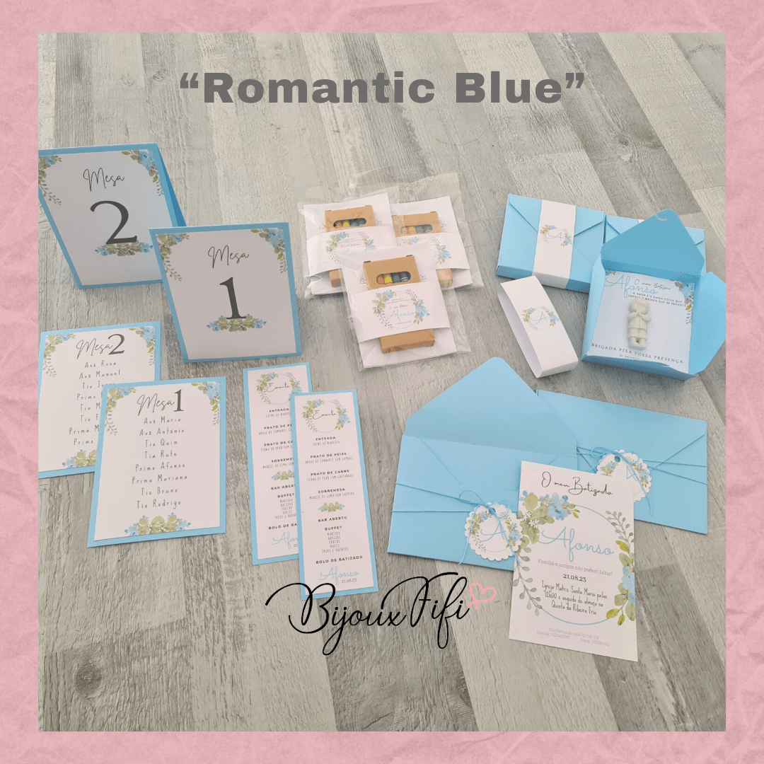 Caixa com gesso perfumado "Romantic Blue" (+cores) - Bijoux Fifi