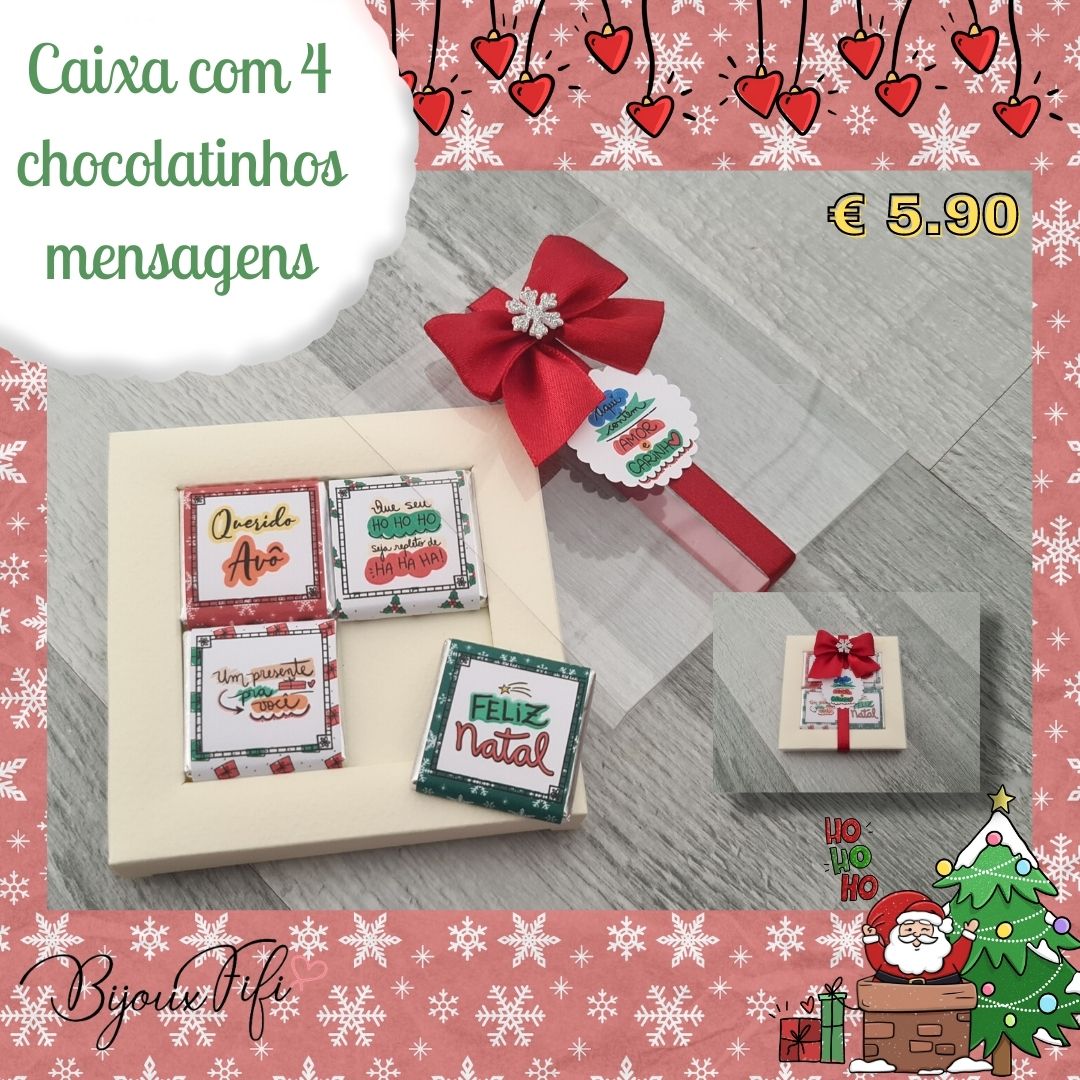 Pack de 4 Chocolatinhos "Família" - Bijoux Fifi