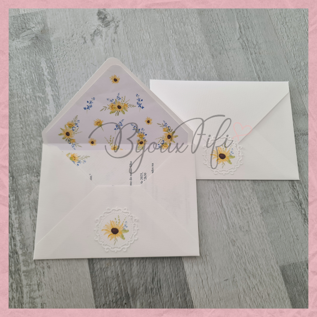 Convite Envelope "SunFlowers"